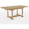 Teako Design Rozťahovací jedálenský stôl Parma teak z masívneho dreva - šírka: 120 cm - dĺžka: 180 až 240 cm