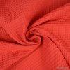 Bavlnená vaflová látka červená šírka 150 cm