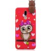 Gumený 3D kryt na Xiaomi Redmi 8 - Red Owl