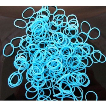 Loom Bands gumičky s háčikom 270 ks - svetlo modrá