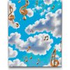 Vymalujsisam.sk Maľovanie podľa čísiel - Noty v oblakoch Veľkosť: 30x40cm, Rám: Na plastovej doske