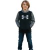 Chlapčenská zateplená mikina s kapucňou UNDER ARMOUR-UA Rival Flc Cblck Grphc HD Čierna XL 25/26