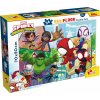 Obojstranné puzzle pre deti Lisciani MAXI 24 dielikov Spidey a jeho úžasní priatelia (s omaľovánkou)