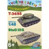 Papierový model - T34/85 a Stug III G