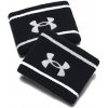 Under Armour Striped Performance Terry Wristbands - black/white