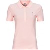 Tommy Hilfiger Polokošele s krátkym rukávom 1985 SLIM PIQUE POLO SS Ružová
