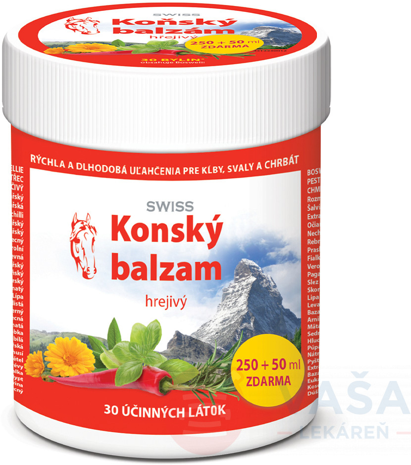 Swiss konský balzam hrejivý 300 ml