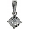 MYRO Prívesok z bieleho zlata s briliantom