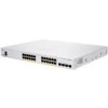 Cisco switch CBS350-24P-4G, 24xGbE RJ45, 4xSFP, fanless, PoE+, 195W - REFRESH CBS350-24P-4G-EU-RF