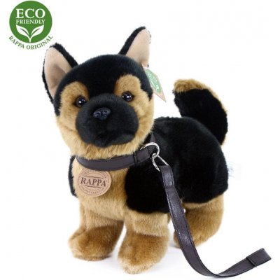 Rappa Eco Friendly pes německý ovčák s vodítkem stojící 23 cm