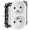 Valena life 753190 2-zásuvka 16A/250V , PL , biela (do rámčeka)
