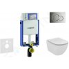 GEBERIT - Kombifix Modul na závesné WC s tlačidlom Sigma01, lesklý chróm + Ideal Standard Tesi - WC a doska 110.302.00.5 NF2