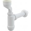 AlcaPlast A45A - Sifón pisoárový DN 40 s manžetou Ø 55 mm, plast