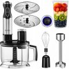 Tyčový mixér Transa Electronics BlendaFresh 4v1 1500 W strieborný/sivý