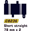 Scalextric Rovný diel SPORT Straight 78mm 2 ks