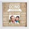 Fotografia / OTEC /STARÝ OTEC/ KRSTNÝ OTEC, Veľkosť 23x23cm, Typ produktu Foto v rámiku, Pozadie Hnedá