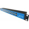 12-port pasívny gigabit PoE panel, 19