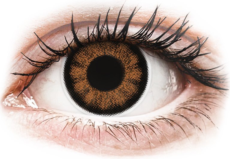 MaxVue Colour Big Eyes Sexy Brown trojmesačné nedioptrické 2 ks