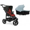 TFK Mono3 2v1 Anthracite with Red Higlights Combi carrycot + Seat unit Nafukovacie kolesá Hlboká vanička Blue Dual Color