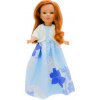 Panenka Simona v dlouhých modrých šatech od firmy Folk Artesanía (40 cm )
