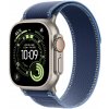 Apple Watch Ultra 3 (2025) 49mm Prírodný titán s modrým/jasne modrým trailovým ťahom M/L MEWU4QC/A