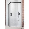 RADAWAY IDEA BLACK KDD 100cm pravé dvere do kombinácie / sprchový kút rohový, profil čierny, sklo číre, 387062-54-01R