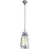 Eglo VINTAGE 49214 Závesné svietidlo BRADFORD antik strieborná 1X60W