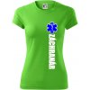 Nápis Záchranár + hviezda - Dámske Fantasy športové (dresovina) - M ( Apple Green )