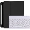 AppleKing puzdro s klávesnicou s okrúhlymi klávesmi a priestorom na Apple Pencil pre iPad mini 6 / mini 7 - čierne - možnosť vrátiť tovar ZADARMO do 30tich dní