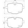 BREMBO Sada brzdových platničiek kotúčovej brzdy P06101
