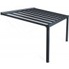luxusná hliníková (montovaná) pergola Palram - Canopia Stockholm 3,4 x 5,2 antracit