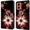 Peňaženkové 3D puzdro Shockproof na Motorola Moto G04/ G24 - Úžasné kvety