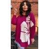 Fashionweek Dámsky voľný sveter pre moletky HIBISKUS NB52505 Farba: fuchsia, Veľkosť: Universal