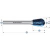 Karnasch 116053100 | WRC/WKN valcová zaoblená fréza + uhlová fréza priemer 12,0x20x6-65 mm, povlakované
