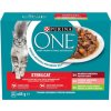 Purina One Sterilcat kapsičky filetky losos, hovädzie a morčacie 12x 85 g