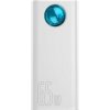 Baseus Amblight powerbanka s digitálním displejem QC 30000mAh Overseas Edition + kabel Type-C/Type-C 100W 1m, bílá 6932172613617