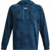 Pánska mikina Under Armour, RIVAL FLEECE PRINTED HD tmavo modrá,biela lg