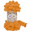 Pletacia priadza Alize PUFFY 336 oranžová