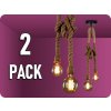 LED line® Dekoratívne Lano 2xE27, 2x1,5m/2-PACK! [249884]
