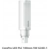 LED nástrčná žiarovka 2-kolíková 5.9W 830 nahrádza 13W žiarivky PL-C / Dulux D pätica G24d-1