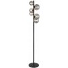 GLOBO 56133-6S RIHA stojacia lampa V1550mm 6xG9 matná čierna, dymová