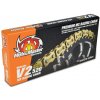 MOTO-MASTER REŤAZ V2-420G MX RACING GOLD CHAIN REGULAR zlatý (130 ČLANKOV, ROZOBERATEĽNA SPOJKA V ZOSTAVE)