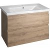 Aqualine Altair - Umývadlová skrinka 60x87x45 cm, 2 zásuvky, dub emporio AI390