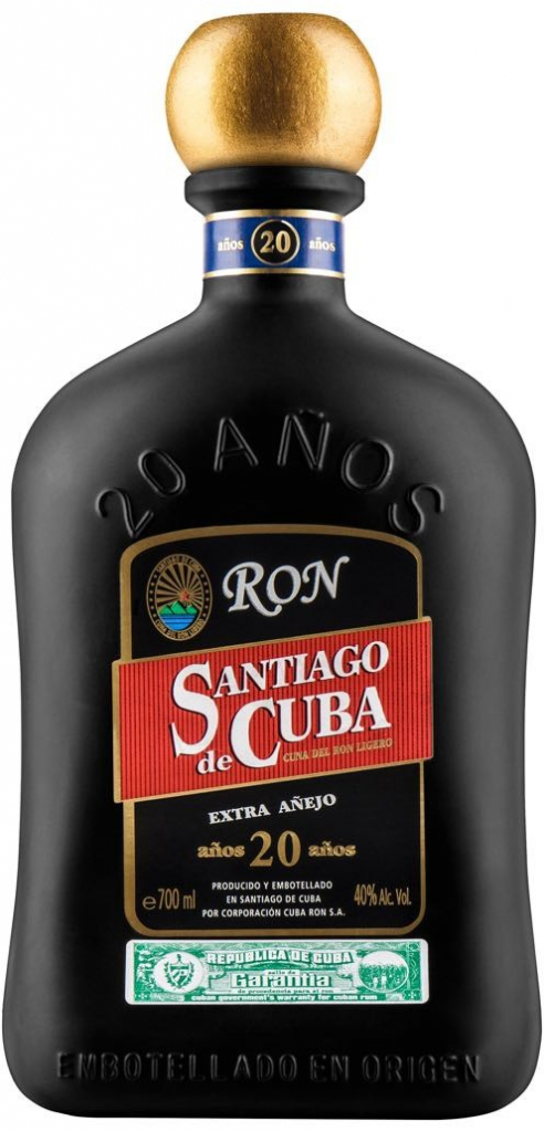 Santiago de Cuba Extra Aňejo rum 20y 40% 0,7 l (čistá fľaša)