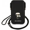 Karl Lagerfeld Saffiano Metal PU Pouch S/M Black