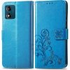VSETKONAMOBIL 58451 ART FLOWERS Peňaženkový kryt Motorola Moto E13 modrý
