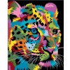 Diamondi Diamantové maľovanie FAREBNÝ LEOPARD 40 x 50 cm bez rámu a bez vypnutia plátna