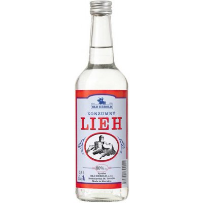 Old Herold Konzumný lieh 80% 0,5 l (čistá fľaša)