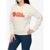 Mikina dámska Fjallraven Logo Sweater - chalk white/flame orange
