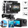 ŠPORTOVÁ KAMERA 20MP 4K ULTRA HD WIFI GO PRO MIKROFÓN PRÍSLUŠENSTVO VODOTESNÁ